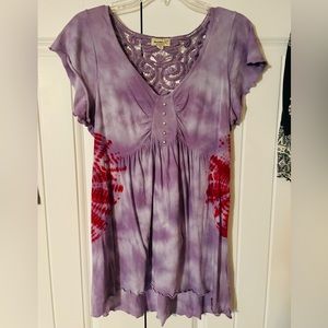 One World, small, Great Condition, tie-dyed